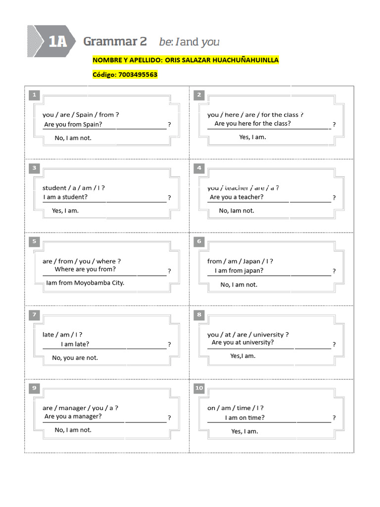 Basic English Conversation Practice | PDF