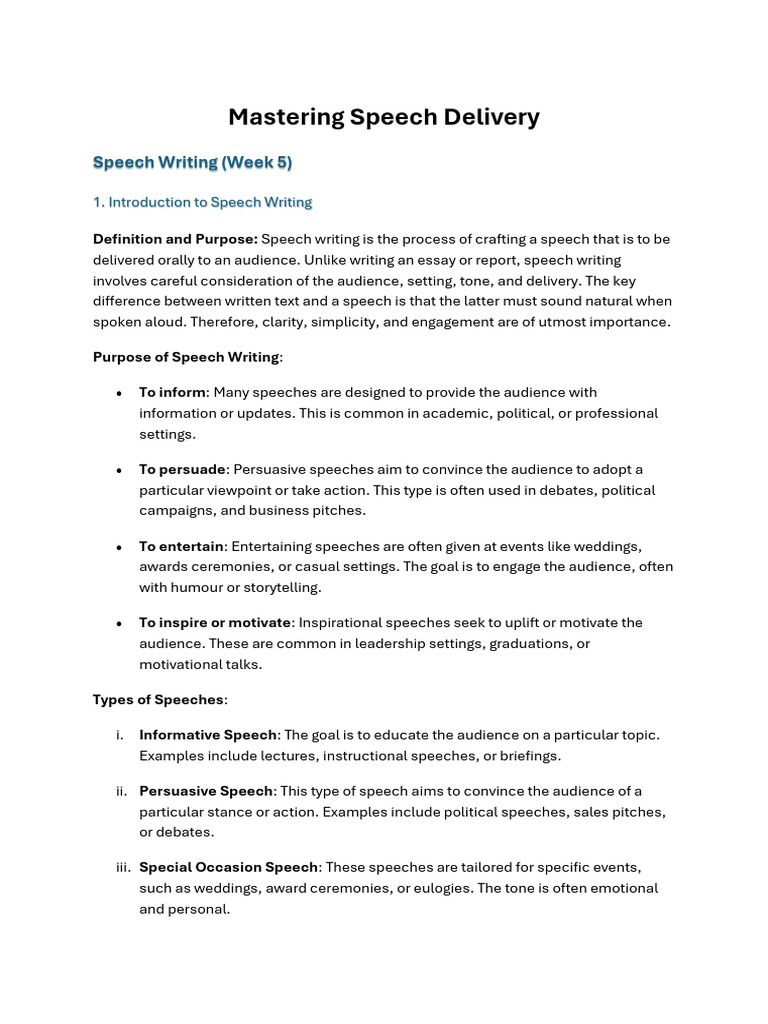 Vivid Imagery in Speech Writing | PDF | Public Speaking | Rhetoric