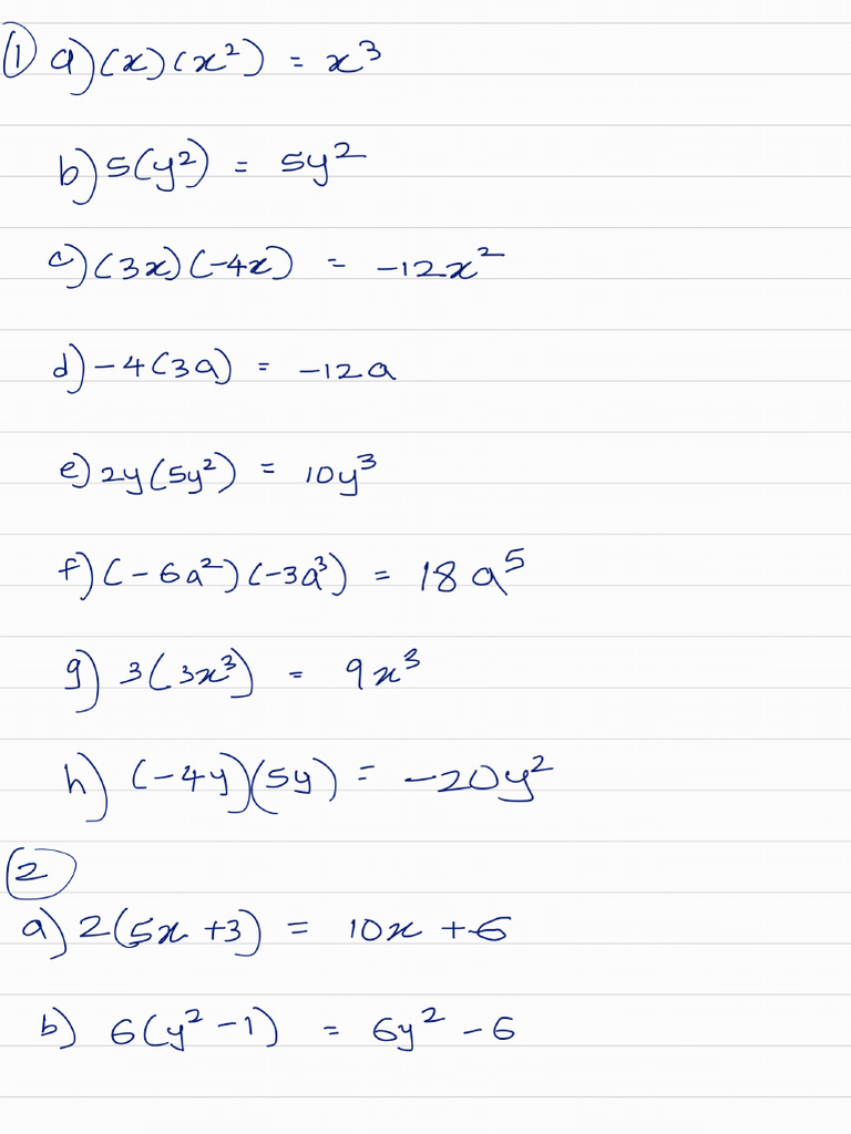 Multiplying Polynomial By A Monomial Handout Pdf