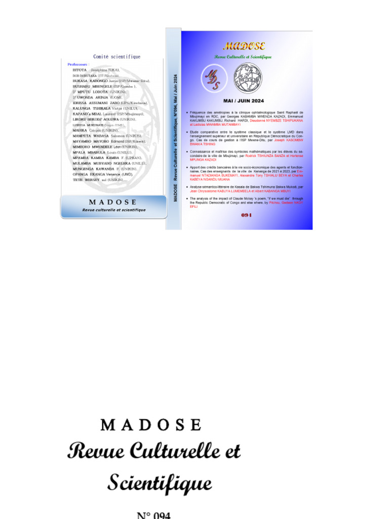Problématiques du système LMD en RDC | PDF | Doctorat | Œil humain