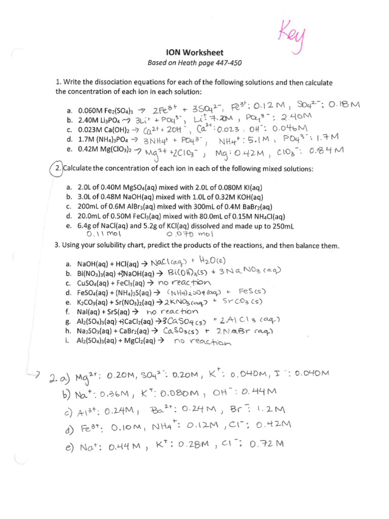 Lesson 3 Worksheet Key Pdf