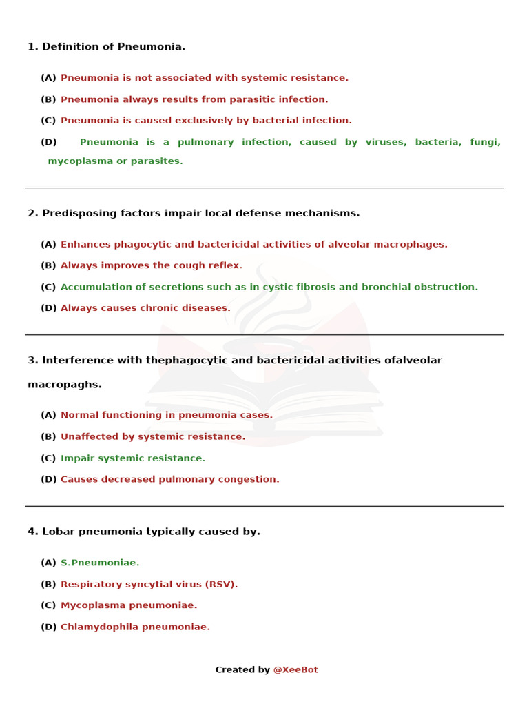 Understanding Pneumonia: Causes and Types | PDF | Pneumonia | Lung