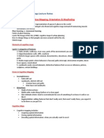 Environmental Psychology Lecture Notes: Cognitive Maps & Way Finding