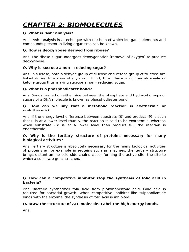 Zoology Question and Answers | PDF | Enzyme | Metabolism