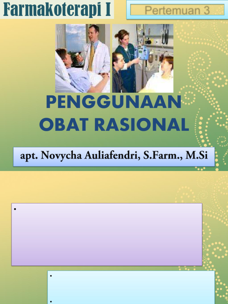 Panduan Penggunaan Obat Rasional | PDF