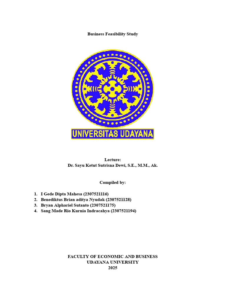 Group 4 - Feasibility Business Study | PDF | Internal Rate Of Return ...