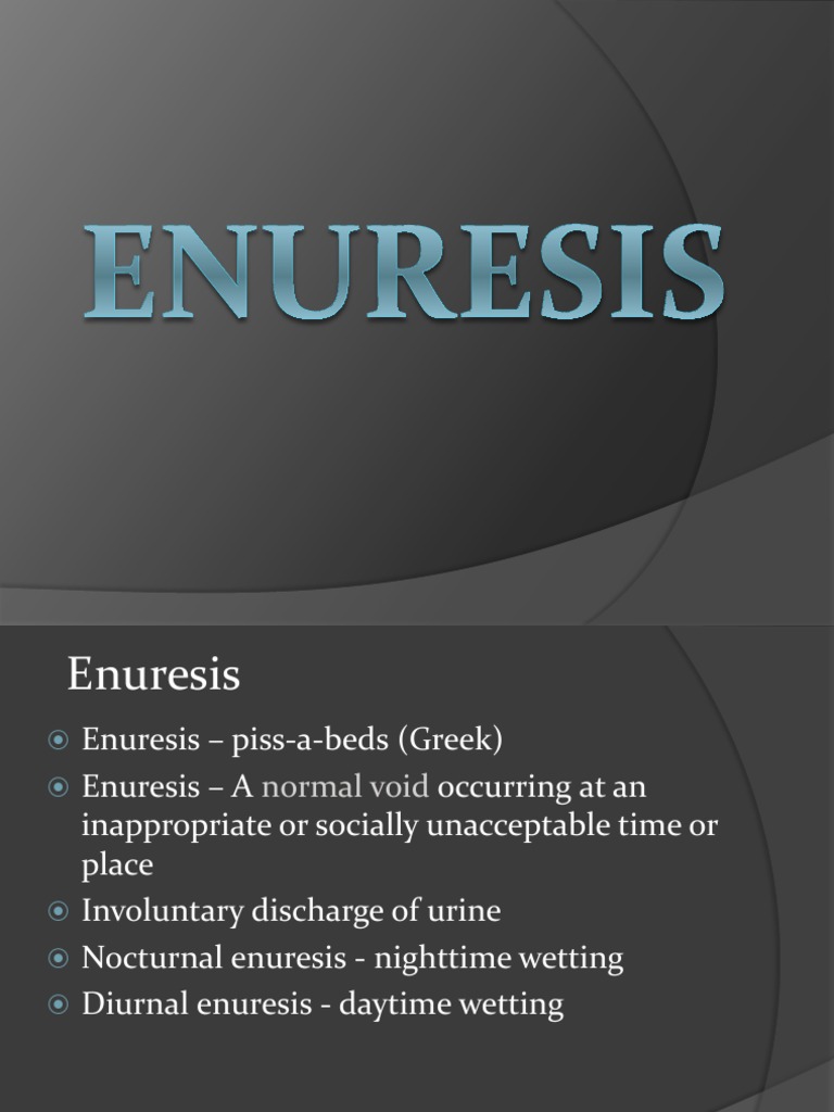 Enuresis Urinary Incontinence Nocturnal Enuresis