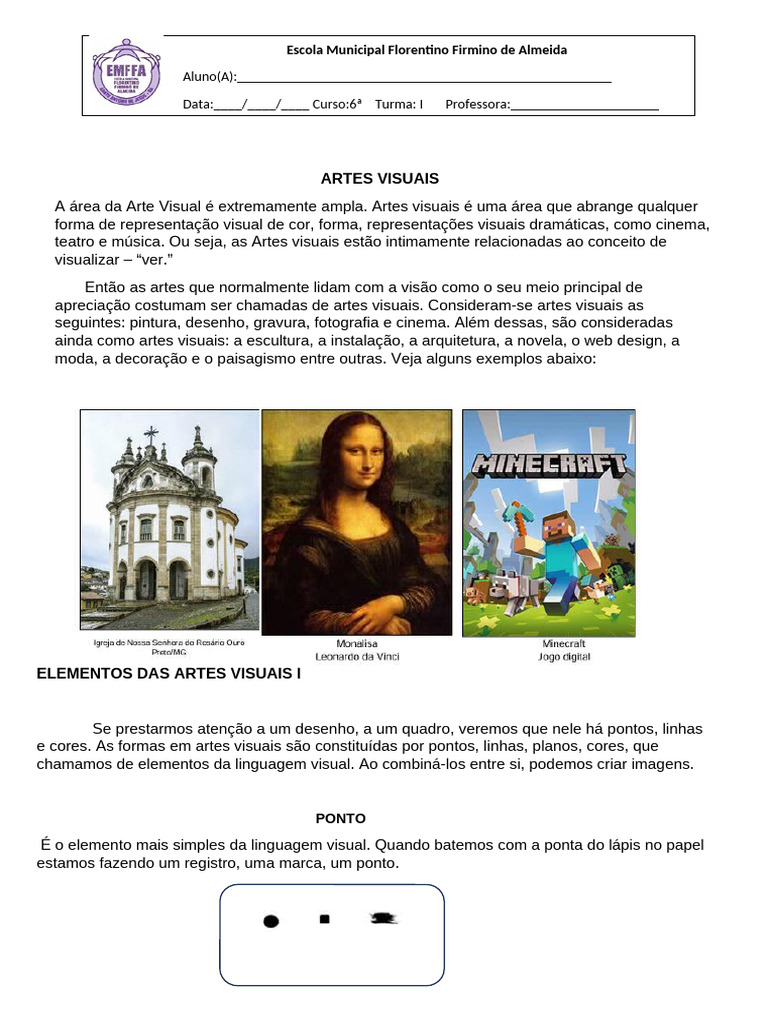 ARTES VISUAIS | PDF | Imagem | Desenho