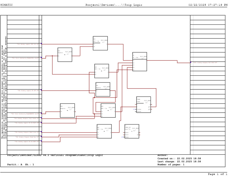 415V - MCC1 - IC3 - Trip Logic | PDF | Computer Engineering | Electronics