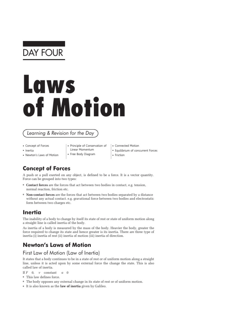 Understanding Forces and Motion Principles | PDF | Force | Newton's ...