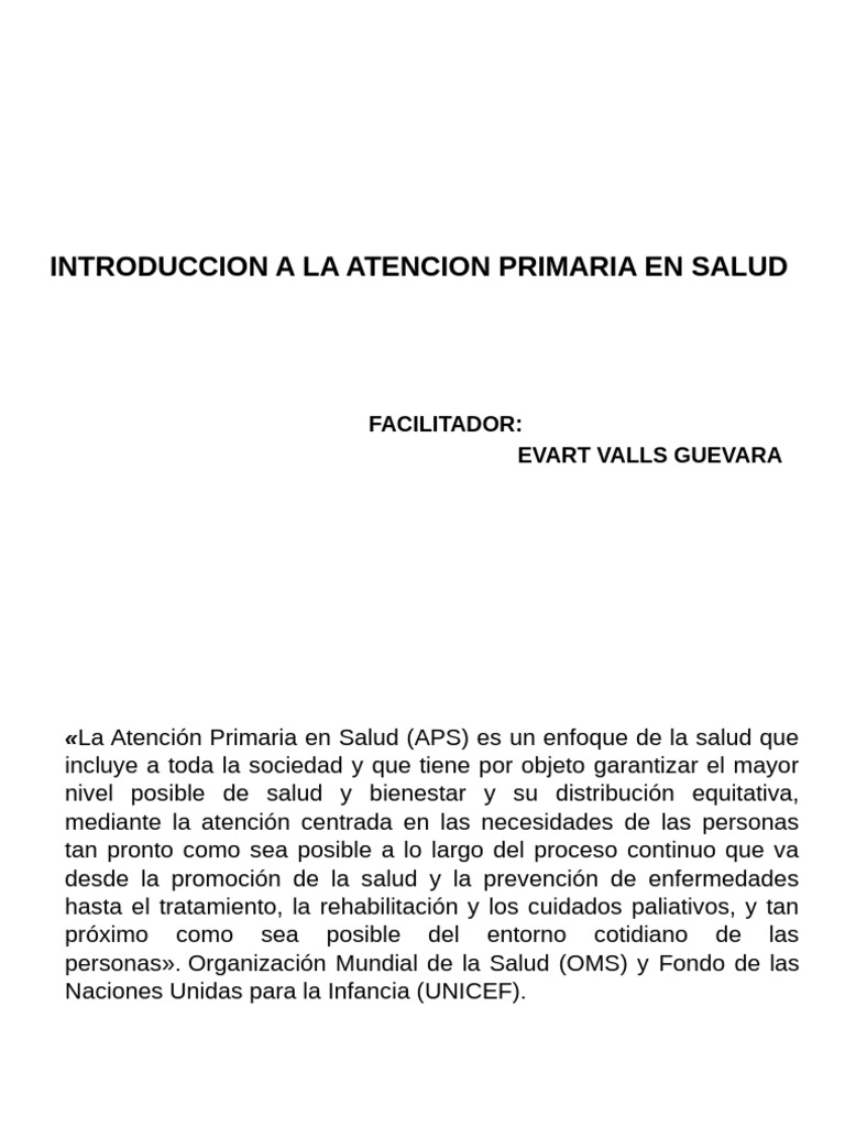 Aps Definitiva | PDF | Cuidado de la salud | Comportamiento