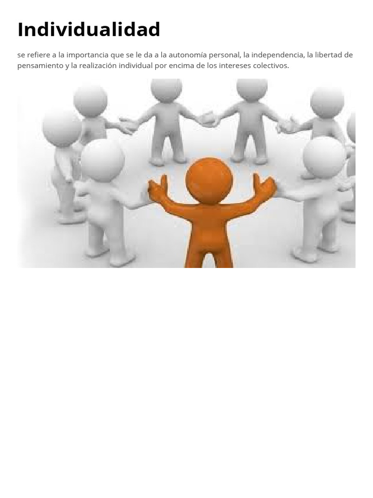 Individualidad | PDF