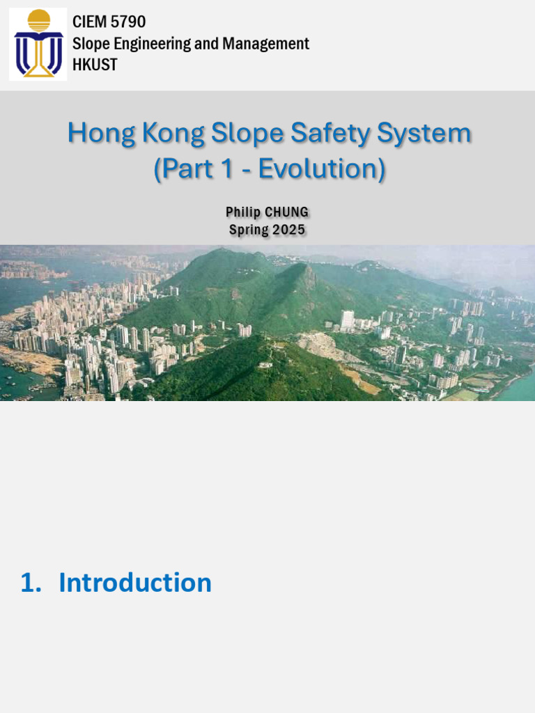 Hong Kong Slope Safety Management Overview | PDF | Landslide | Risk