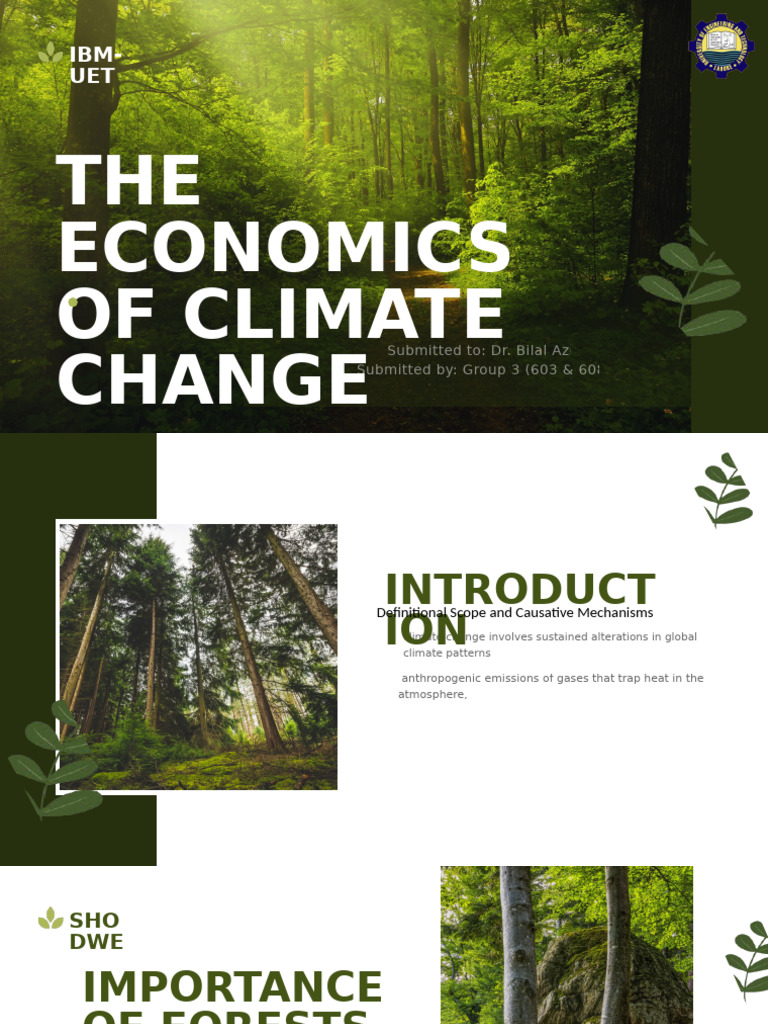 Economics of Climate Change Analysis | PDF | Climate Change | Climate ...