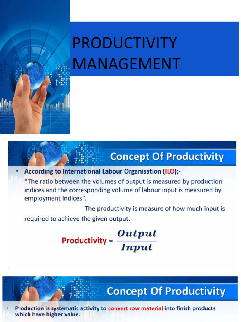 Productivity | PDF