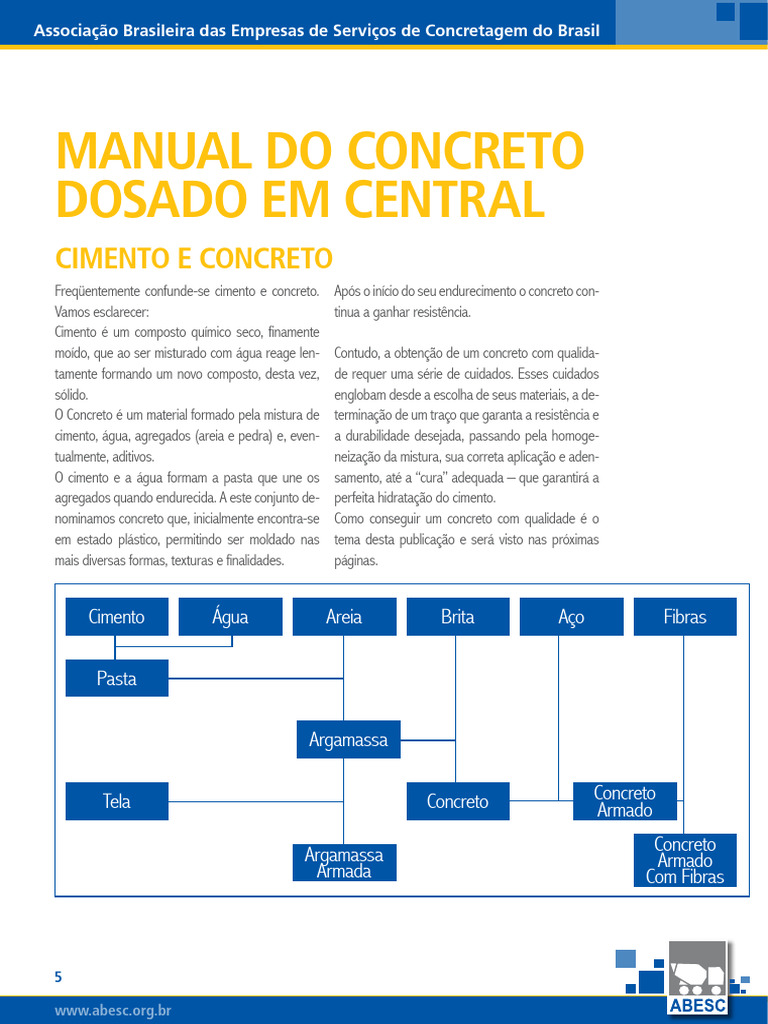 Manual de Concreto dosado em Central | PDF | Concreto | Cimento