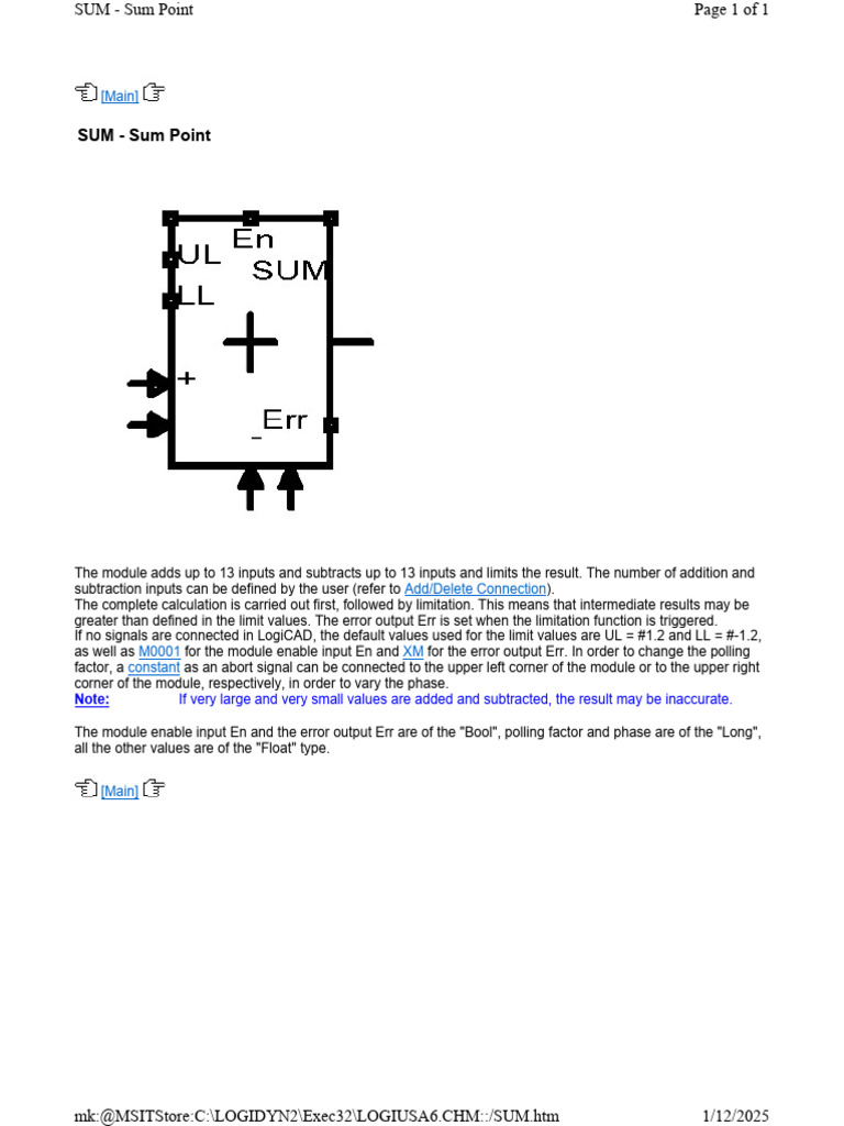 Input Limiting Module Overview | PDF