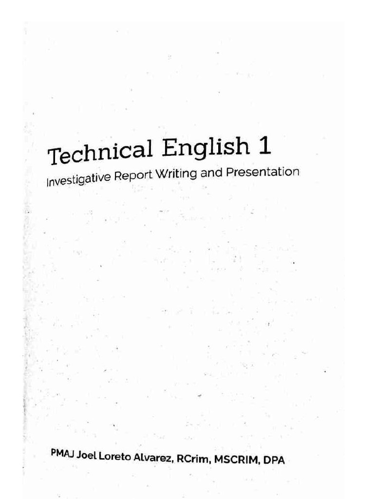 Techinical English 1 | PDF