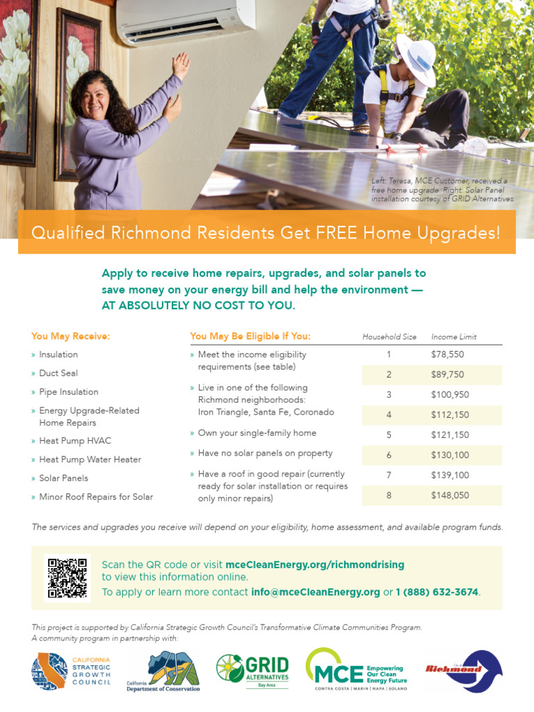 MCE Home Upgrades For Qualified Richmond Residents - 02202024 | PDF ...