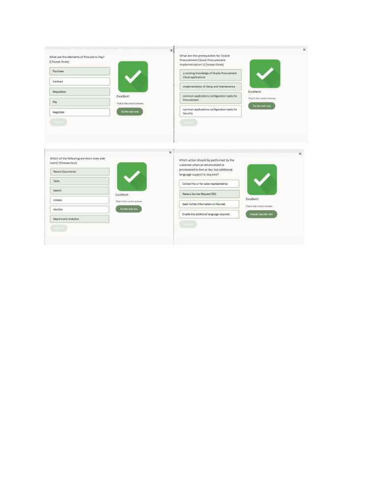 Procurement Exam Screen Shots | PDF