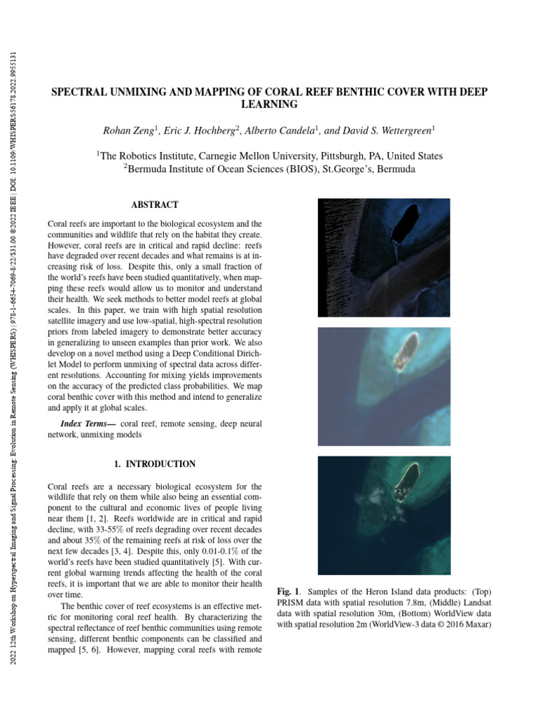 Coral Reef Mapping with Deep Learning | PDF | Machine Learning ...