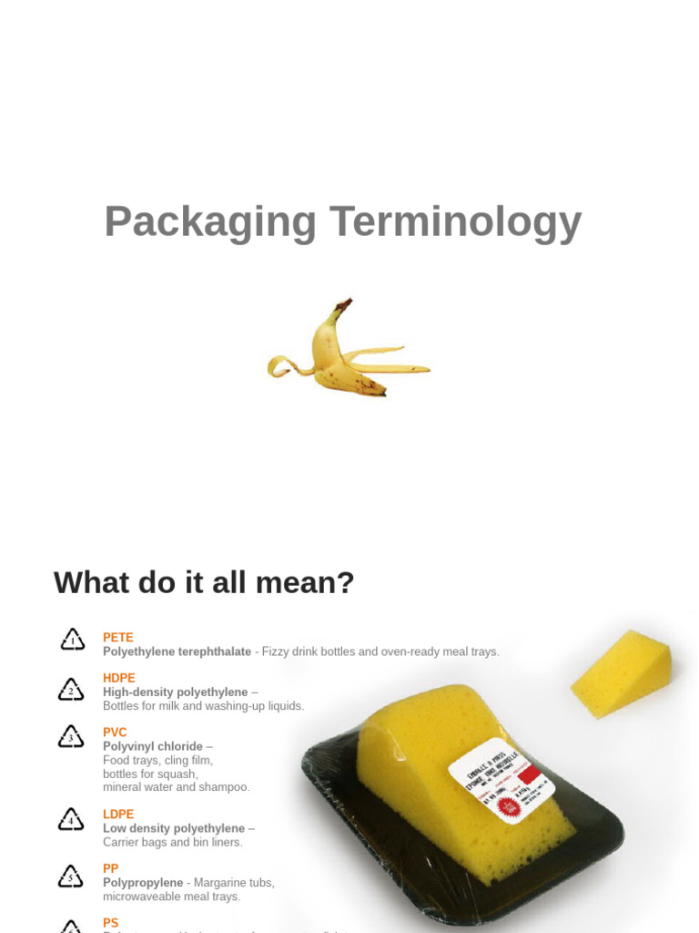 Essential Packaging Terminology Guide | PDF | Recycling | Plastic