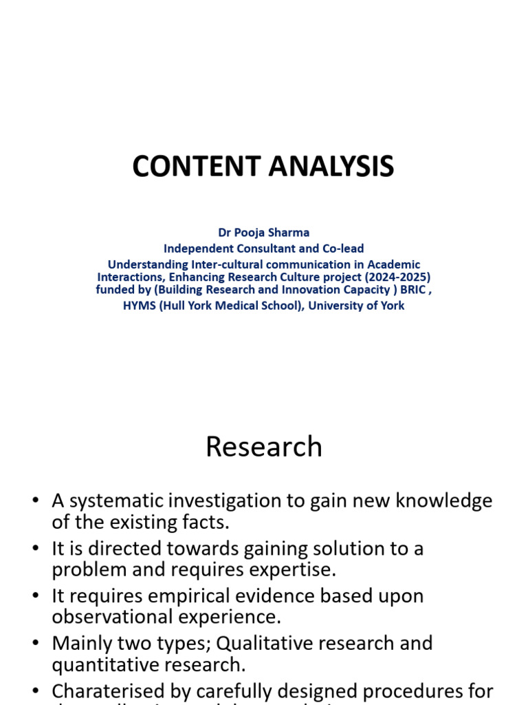 Understanding Content Analysis Methods | PDF | Analysis | Semantics