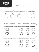 Grade 3 Angles and Directions Worksheet | PDF