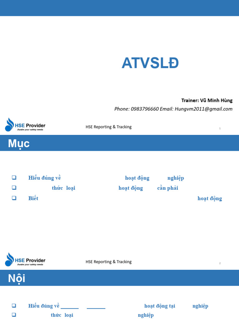 Bài 07 - HSE Report and Tracking | PDF