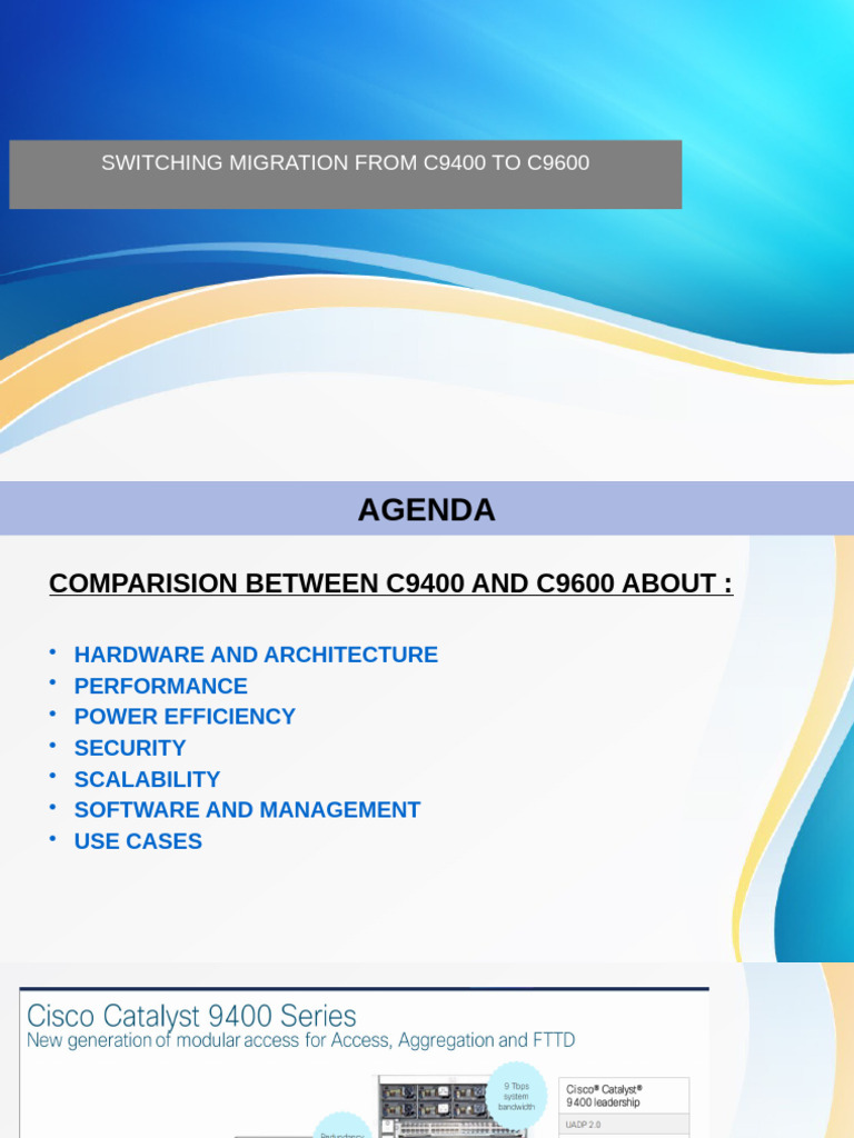 C9600 vs C9400: Key Comparisons | PDF | Computing | Computer Engineering