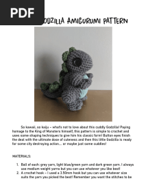 godzilla baby crochet