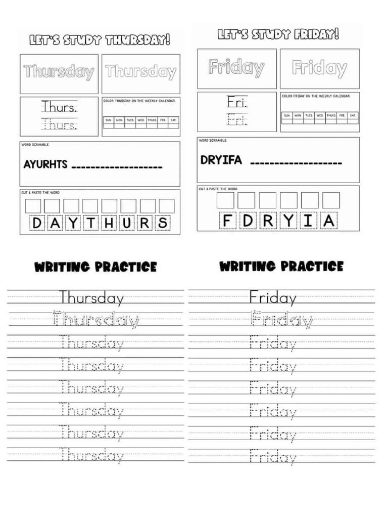 Thursday Friday | PDF