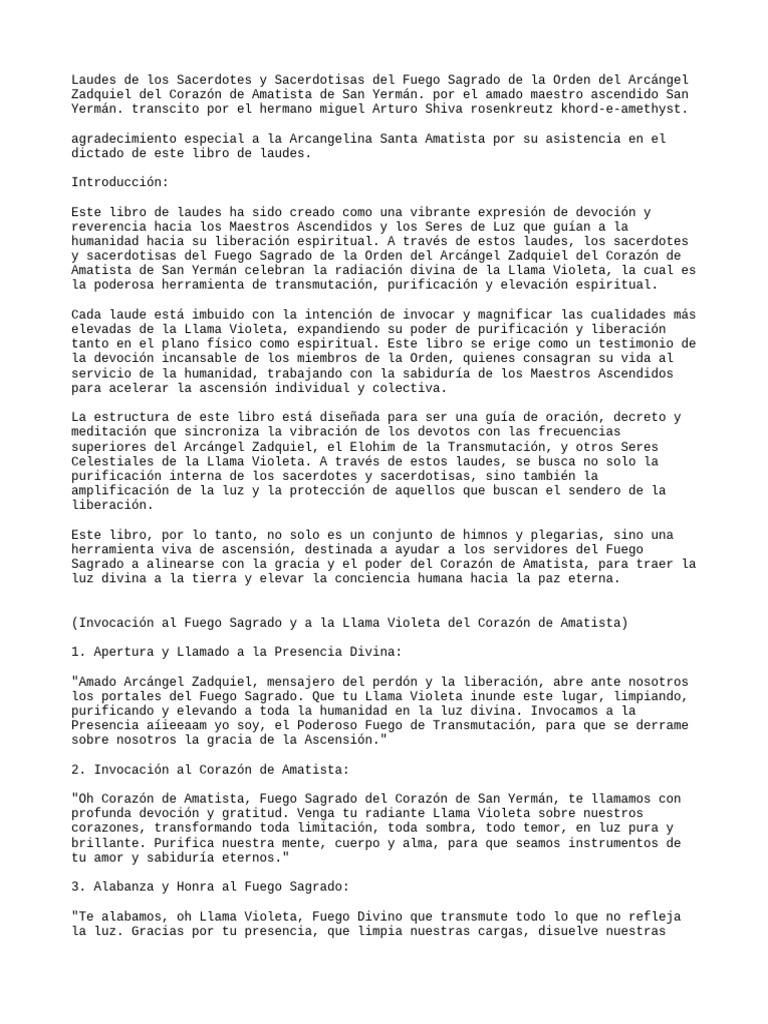 Laudes de Los Sacerdotes y Sacerdot | PDF | Amor | Divinidad