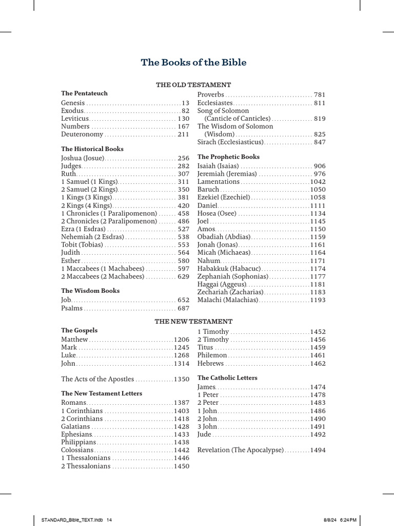 Bible Sample | PDF