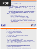 Damodaran Interest Coverage & Default Spread | PDF