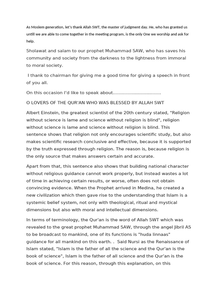 As Moslem Generation | PDF | Quran | Islam
