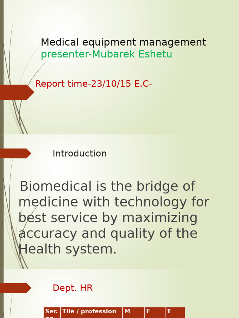 Medical Equipment Management Overview | PDF | Nitrous Oxide | Anesthesia