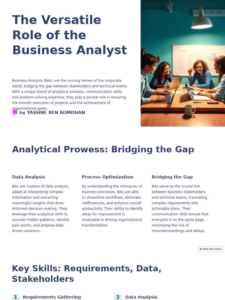 The Business Analyst's Analytical Edge | PDF | Mentorship | Business ...