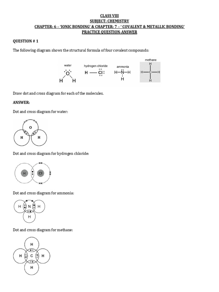 Ionic and Covalent Bonding Practice | PDF | Ion | Chemical Compounds