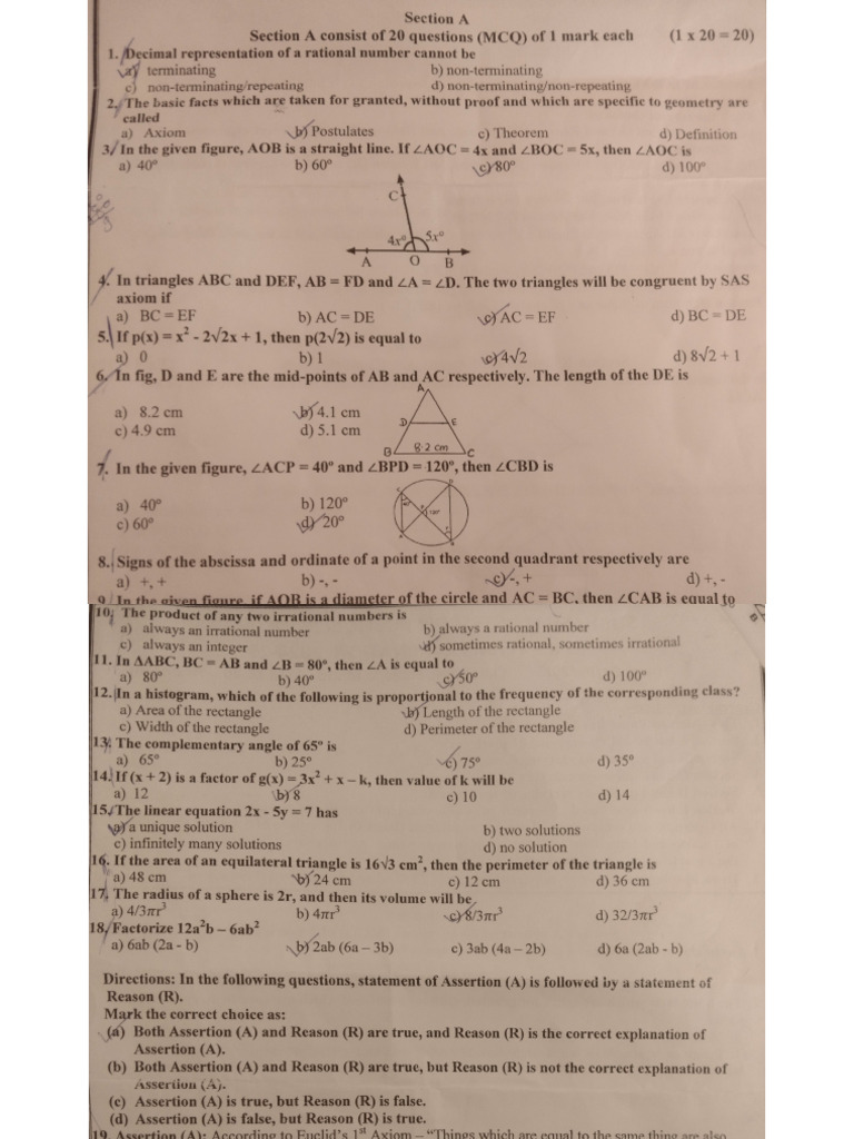 Maths Mcq Pdf Pdf