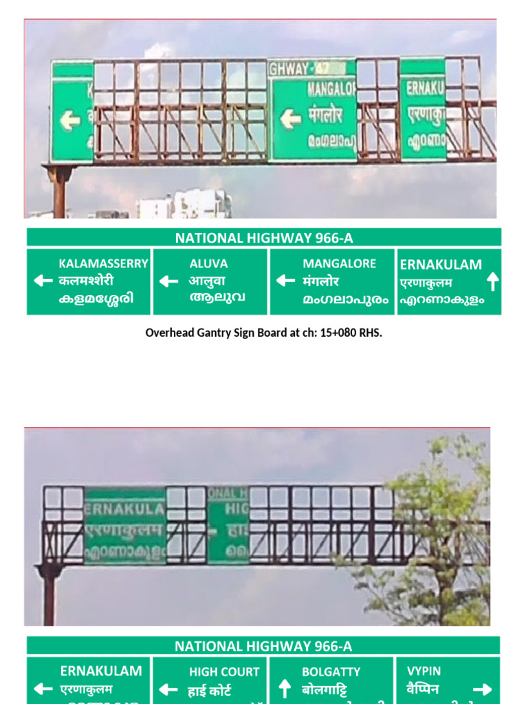 Overhead Sign Board | PDF