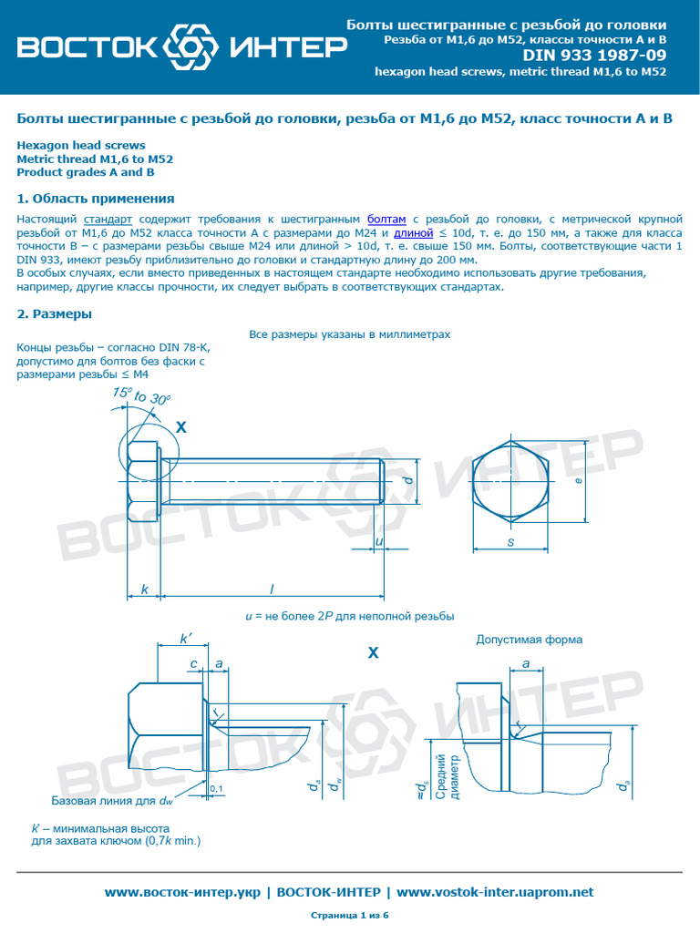 DIN 933 Bolts | PDF
