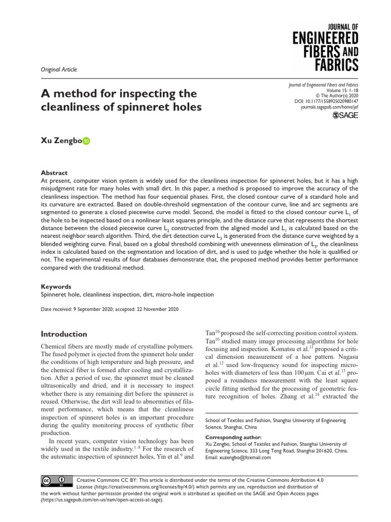 A Method For Inspecting The Cleanliness of Spinner | PDF | Image ...