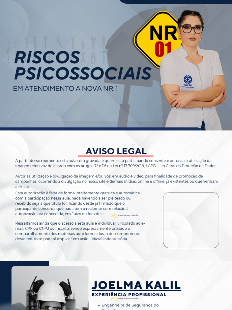 Riscos Psicossociais e NR 1: Gestão Eficaz | PDF | Cultura ...