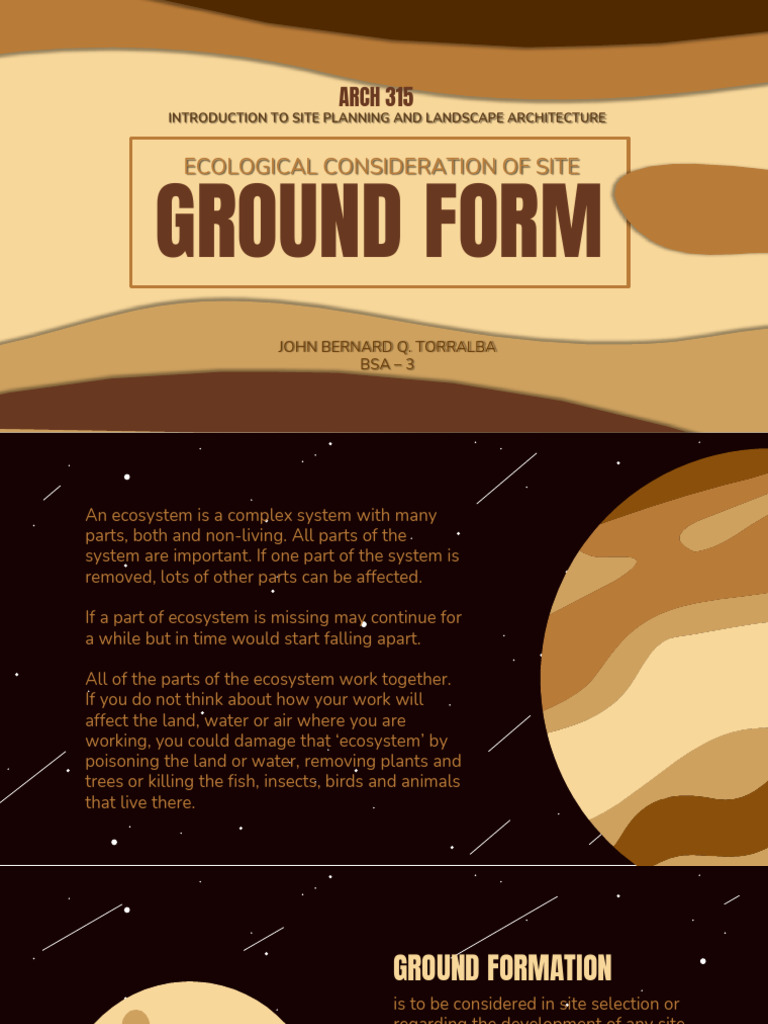 Ground Form and Site Planning Essentials | PDF | Earth Sciences