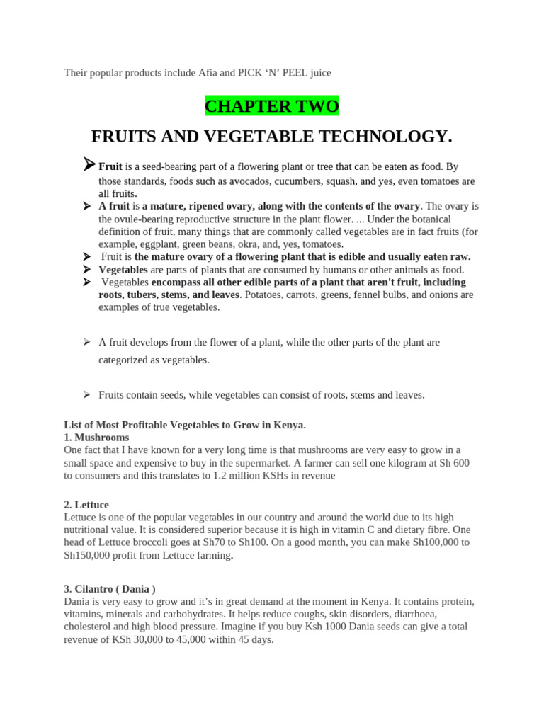 Fruits and Vegetables 3 | PDF | Fruit Preserves | Pickling