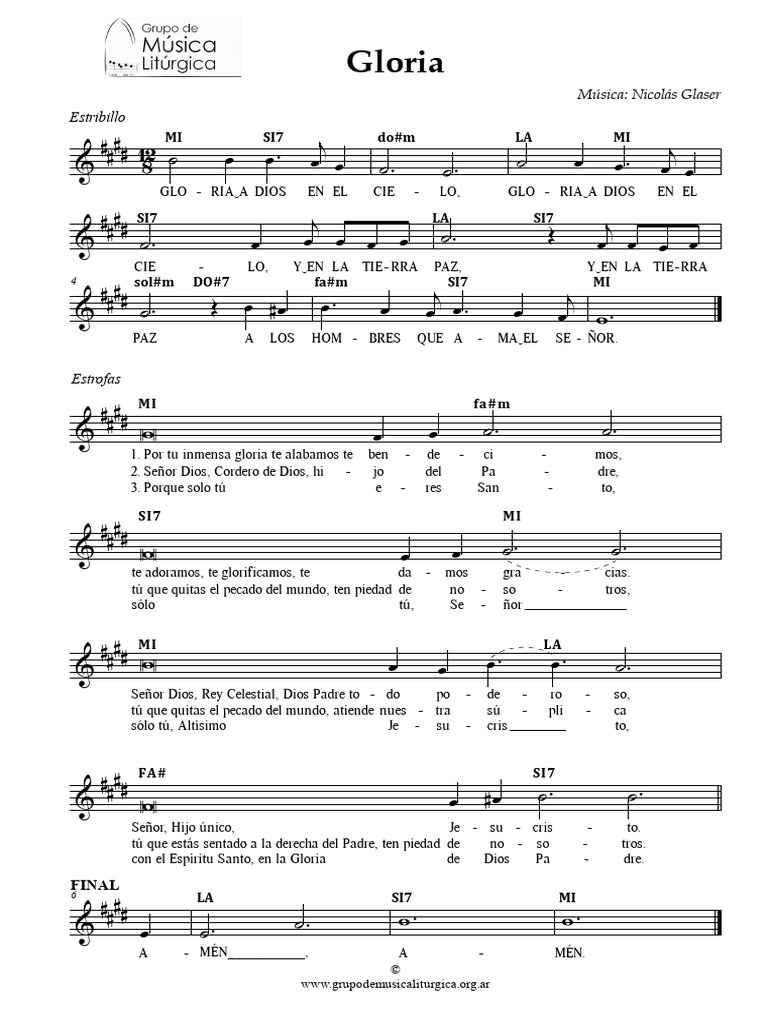 Gloria - Glaser - SIMPLE (1) | PDF | Teología | Creencia religiosa y