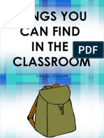 Things You Can Find in The Classroom (Slides)