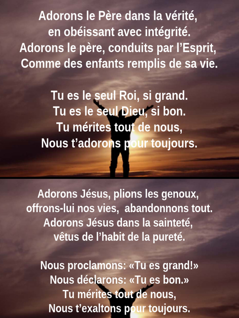 Adorons le Père et Jésus en vérité | PDF