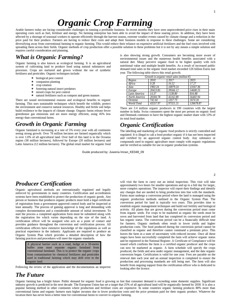 ORGANIC | PDF | Organic Farming | Agriculture